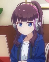 hifumi takimoto wearing headphones